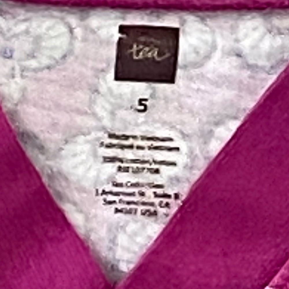 Tea Collection of Two Fuchsia Size 5 Floral Dresses Both in Excellent Condition - Picture 15 of 15